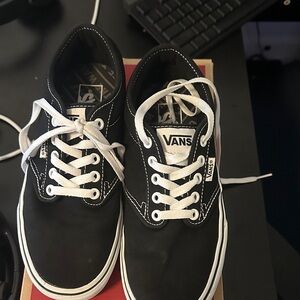 Vans Black & White Authentic Low Top Sneakers